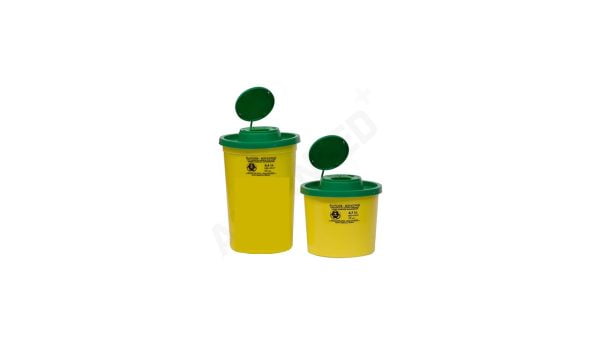 Needle disposal containers